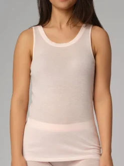 Wolle-Seide Tops|Camisole (Breite Träger)^comazo | earth Wolle-Seide Camisole UNTERHEMD 7501 comazo|earth schwarz oder rosa