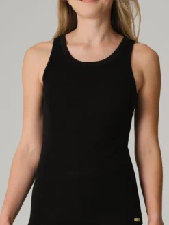 Wolle-Seide Tops|Camisole (Breite Träger)^comazo | earth Wolle-Seide Camisole UNTERHEMD 7501 uni comazo|earth schwarz oder rosa