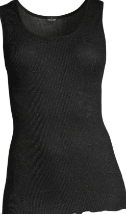 Wolle-Seide Tops|Camisole (Breite Träger)^Oscalito Wolle-Seide GLITZER TOP von bordeaux rot oder schwarz