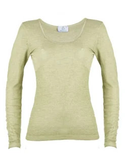 Wolle-Seide Shirts|Langarm^Madiva Wolle-Seide Langarm Shirt RUGIADA ML pflanzlich gefärbt von Ecofuture®