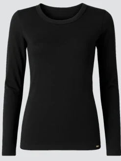 Wolle-Seide Shirts|Langarm^comazo | earth Wolle-Seide LANGARM-SHIRT 7501 comazo|earth schwarz