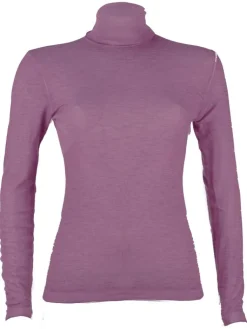 Wolle-Seide Shirts|Mit Rollkragen^Madiva Wolle-Seide Rollkragenshirt BRINA Pflanzenfarbe von Ecofuture®