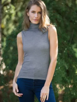 Wolle-Seide Tops|Wolle-Seide Shirts^Madiva Wolle-Seide Rollkragen-Top BRINA Ecofuture®
