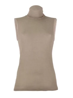 Wolle-Seide Tops|Wolle-Seide Shirts^Madiva Wolle-Seide Rollkragen-Top BRINA von Ecofuture®