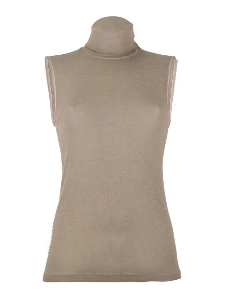 Wolle-Seide Tops|Wolle-Seide Shirts^Madiva Wolle-Seide Rollkragen-Top BRINA von Ecofuture®