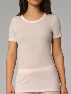 T-Shirt|Wolle-Seide Shirts^comazo | earth Wolle-Seide Rundhals T-SHIRT 7501 comazo|earth schwarz oder rosa