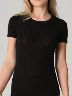 T-Shirt|Wolle-Seide Shirts^comazo | earth Wolle-Seide Rundhals T-SHIRT 7501 comazo|earth schwarz oder rosa