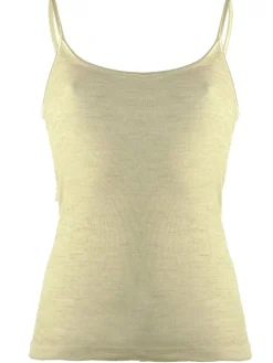 Wolle-Seide Tops|Spaghettiträger Tops^Madiva Wolle-Seide Spaghetti Top RUGIADA S/S edel Ecofuture®