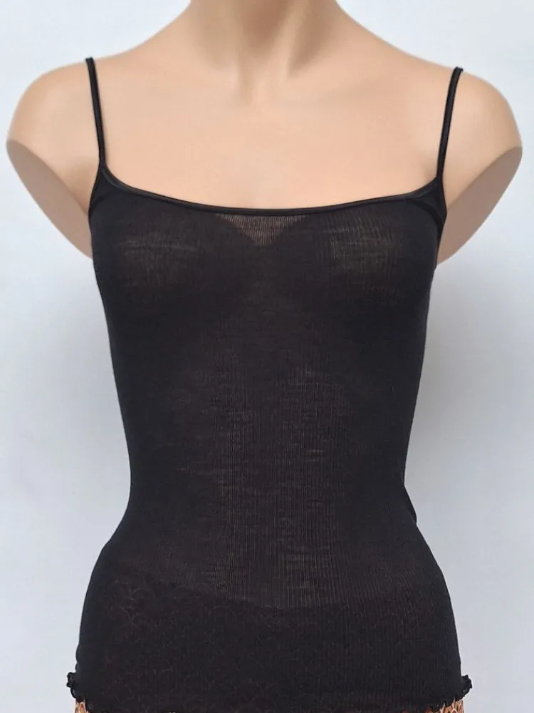 Wolle-Seide Tops|Spaghettiträger Tops^Boglietti Wolle-Seide Spaghettiträger Top ROMILDA von