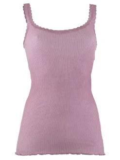 Wolle-Seide Tops|Tops Mit Spitze^Madiva Wolle-Seide Träger-Top BREEZE S/S gerippt Ecofuture®