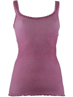 Wolle-Seide Tops|Tops Mit Spitze^Madiva Wolle-Seide Träger-Top BREEZE S/S gerippt Ecofuture®