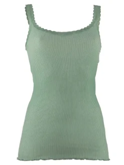 Wolle-Seide Tops|Tops Mit Spitze^Madiva Wolle-Seide Träger-Top BREEZE S/S gerippt Ecofuture®