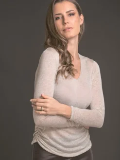 Langarm^Artimaglia Zartes Voile LANGARM SHIRT  mit Kaschmir von